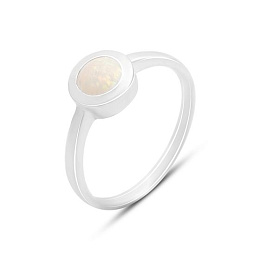 Серебряное кольцо с опалом 0.3ct