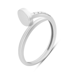 Silver ring without stones