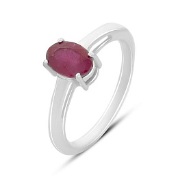 Срібна каблучка з рубіном 1.01ct