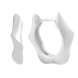 Серебряные серьги без камней