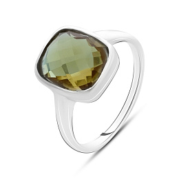 Silver ring with sultanite 4.993ct