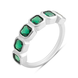 Серебряное кольцо с фианитами