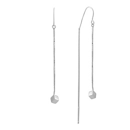 Серебряные серьги без камней