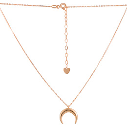 A gold necklace without stones