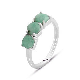 Срібна каблучка зі смарагдом 1.306ct