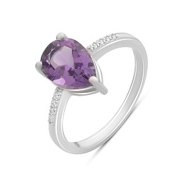 Серебряное кольцо с аметистом 1.887ct