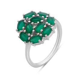 Серебряное кольцо с агатом 1.937ct