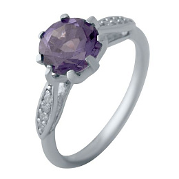 Серебряное кольцо с александритом 2.374ct