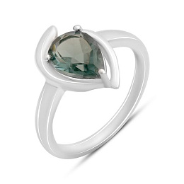 Silver ring with topaz London Blue 1.658ct