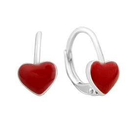 Silver earrings with yemallu