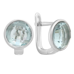 Серебряные серьги с фианитами