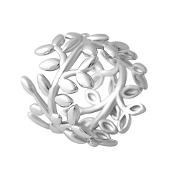 Silver ring without stones