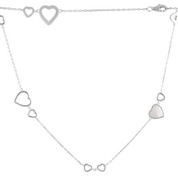 Срібне кольє з перламутром