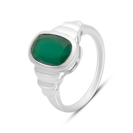 Sterling silver ring with agate 3.288ct