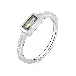 Серебряное кольцо с мистик топазом 0.49ct