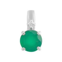 Срібна підвіска з агатом 1.737ct
