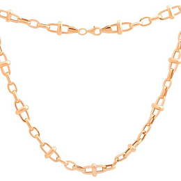 Silver necklace without stones