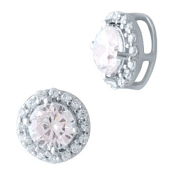 Серебряная подвеска с фианитами 1.031ct