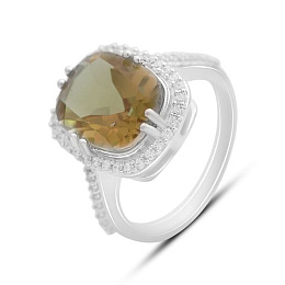 Серебряное кольцо с султанитом 5.503ct