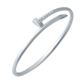 Срібний браслет з фіанітами