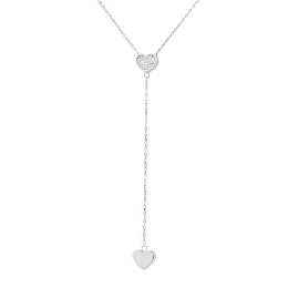 Золоте кольє з фіанітами 0.11ct
