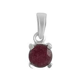 Серебряная подвеска с рубином 0.963ct