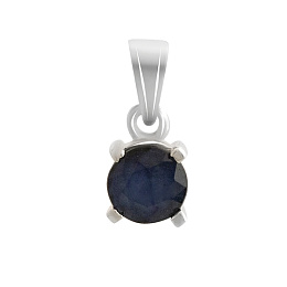 Серебряная подвеска с сапфиром 0.655ct