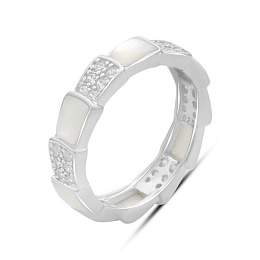 Серебряное кольцо с перламутром