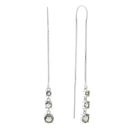 Срібні сережки з топазом Лондон Блю 1.333ct