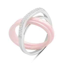 Серебряное кольцо с керамикой