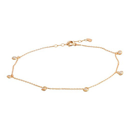 Gold bracelet with 0.2ct fianites