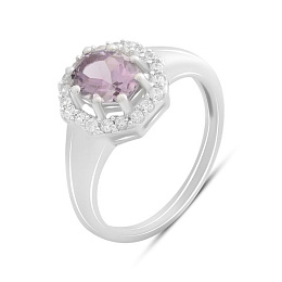 Срібна каблучка з аметистом 1.53ct