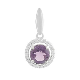 Срібна підвіска з аметистом 2.104ct