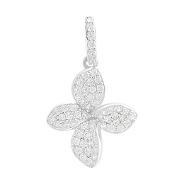 Серебряная подвеска с фианитами