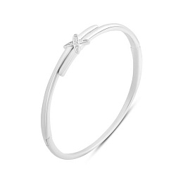 Срібний браслет з фіанітами