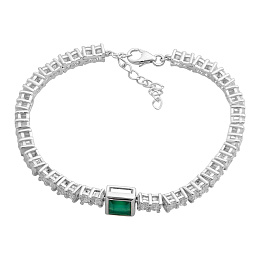 Серебряный браслет с агатом 9.408ct