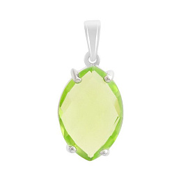 Серебряная подвеска с хризолітом 4.862ct