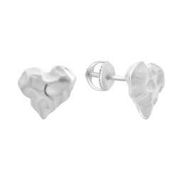 Серебряные серьги без камней