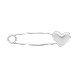 Серебряная брошка без камней