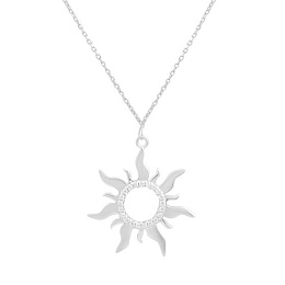 Золотое колье с фианитами 0.22ct