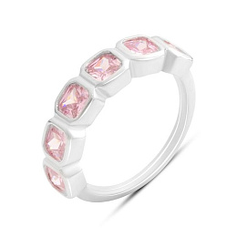 Серебряное кольцо с фианитами