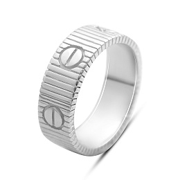 Серебряное кольцо без камней