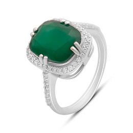 Серебряное кольцо с агатом 5.398ct