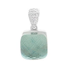 Серебряная подвеска с фианитами