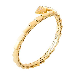 Gold bracelet with 0.24ct fianites
