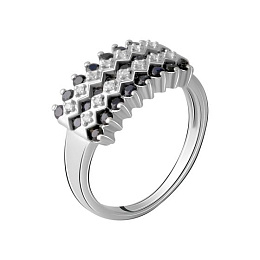 Серебряное кольцо с сапфиром 2.133ct
