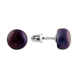 Серебряные серьги с жемчугом