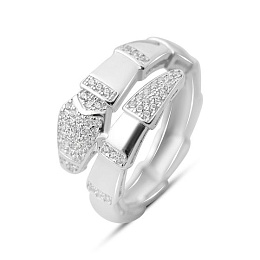 Серебряное кольцо с фианитами