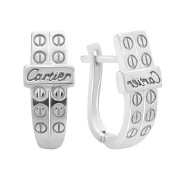 Серебряные серьги без камней