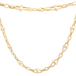 Silver necklace without stones